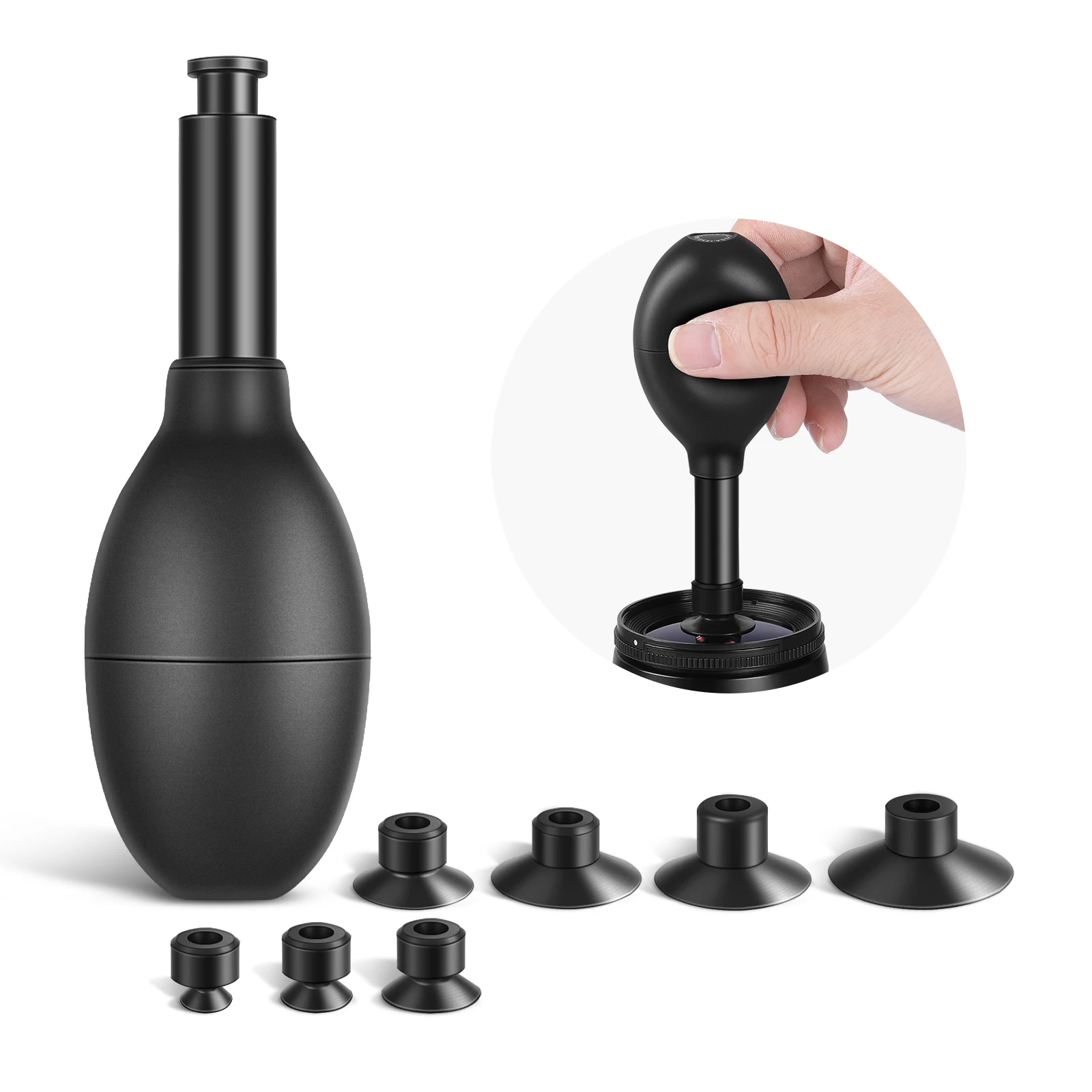 Neewer 8-In-1 Lens Sucker Kit,IC Pick Up Vacuum Suction Pen with 7 Interchangeable Suction Cups Lens Repair Tool for Lens Repair
Neewer 8-In-1 Lens Sucker Kit,IC Pick Up Vacuum Suction Pen with 7 Interchangeable Suction Cups Lens Repair Tool for Lens Repair