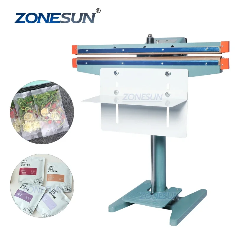 ZONESUN ZS-FK350 Dual Use Aluminium Foil Film Heating Sealer Plastic Bags Heat Sealing Cutting Machine Food Beverage Machinery
ZONESUN ZS-FK350 Dual Use Aluminium Foil Film Heating Sealer Plastic Bags Heat Sealing Cutting Machine Food Beverage Machinery