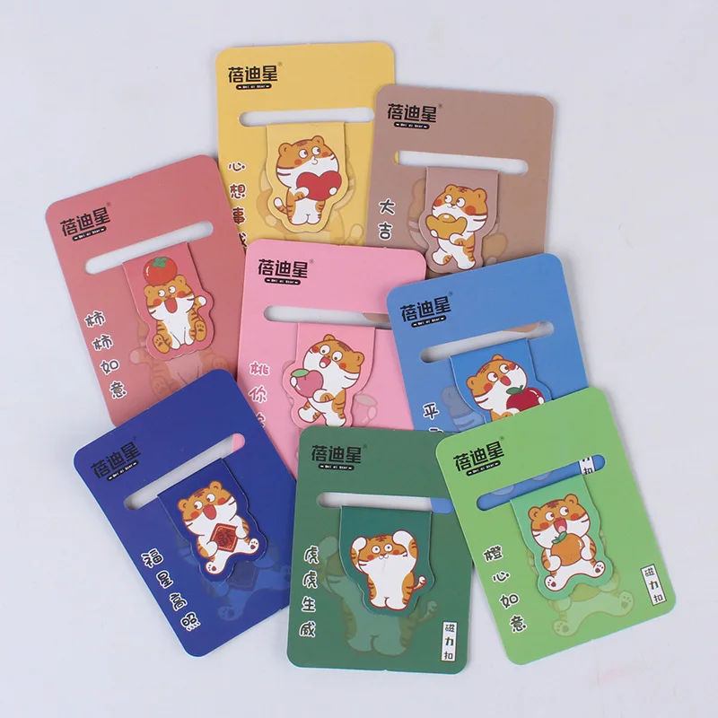 Korean Cartoon Magnetic Bookmark Creative Stationery Magnet Book Holder Clip Office Student Supplies Cute Journal Kawaii Tiger
Korean Cartoon Magnetic Bookmark Creative Stationery Magnet Book Holder Clip Office Student Supplies Cute Journal Kawaii Tiger