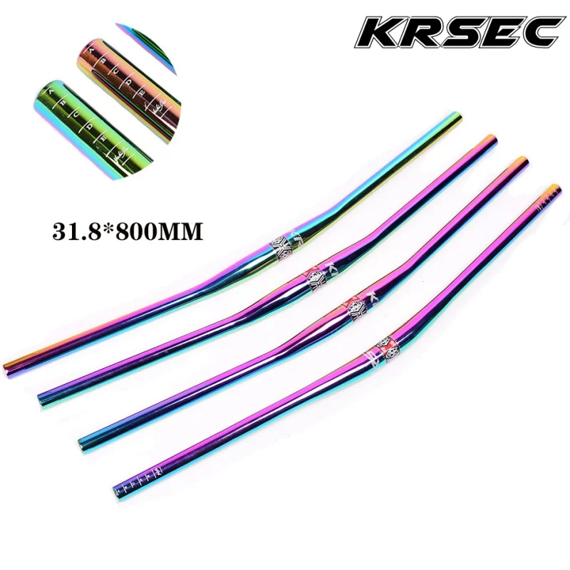 MTB Bicycle Colorful Handlebar 31.8mm*800mm AM XC DH downhill Racing Bike Rise handlebar Mountain Road Bike Rainbow Handlebar
MTB Bicycle Colorful Handlebar 31.8mm*800mm AM XC DH downhill Racing Bike Rise handlebar Mountain Road Bike Rainbow Handlebar