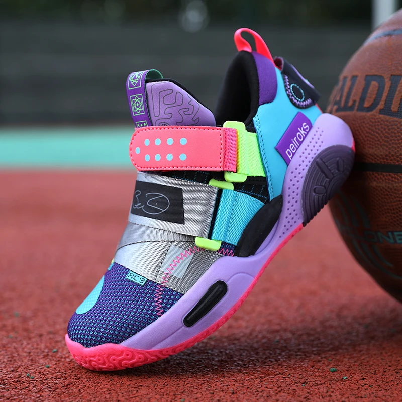 2022 New Kid Sneaker Boy Breathable Basketball Shoes Wear-Resisting Basketball Boots Hook Loop Shock-Absorbant Outdoor Trainers
2022 New Kid Sneaker Boy Breathable Basketball Shoes Wear-Resisting Basketball Boots Hook Loop Shock-Absorbant Outdoor Trainers