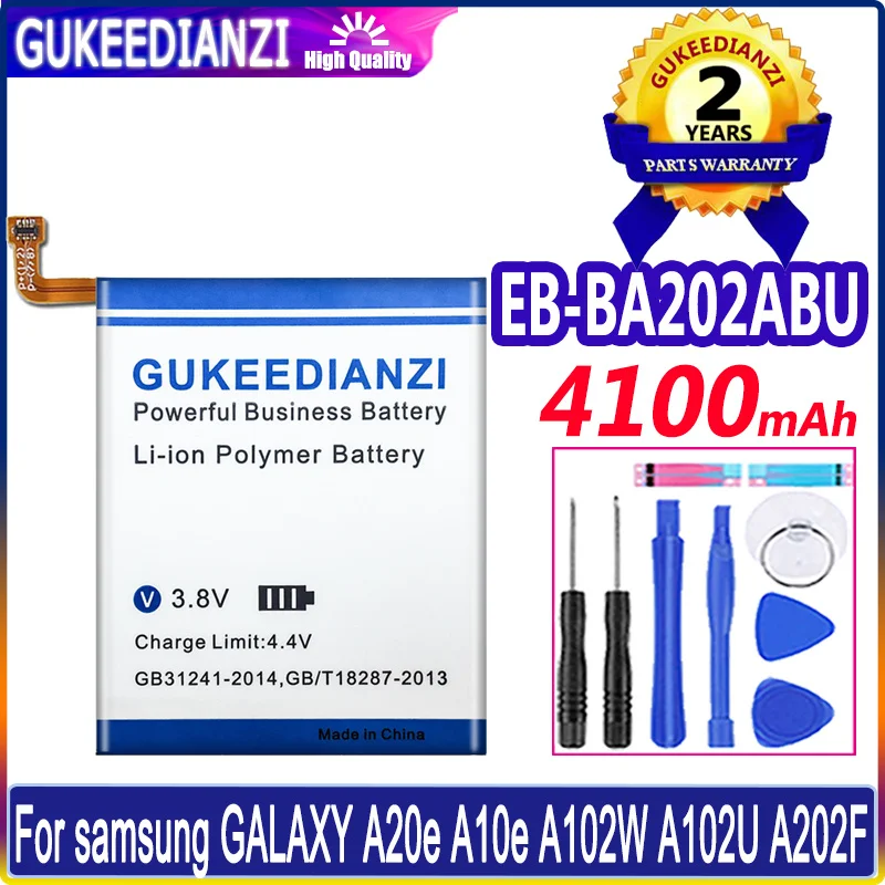 For Samsung Batterie EB-BA202ABU For GALAXY A20e A10e A102W A102U A202F Genuine High Capacity Phone Replacement 4100mAh Battery
For Samsung Batterie EB-BA202ABU For GALAXY A20e A10e A102W A102U A202F Genuine High Capacity Phone Replacement 4100mAh Battery
