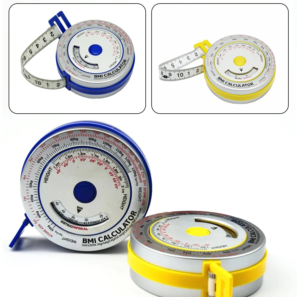 Tape Measure BMI Body Mass Index Push-button Retractable Locking Tape 150cm Calculator Diet Easy Measures Tools
Tape Measure BMI Body Mass Index Push-button Retractable Locking Tape 150cm Calculator Diet Easy Measures Tools
