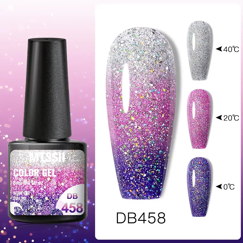 Mtssii 6ml Thermal 3-layers Color Changing UV Gel Polish sparkle Glitter Nail Gel Polish Soak Off Nail Art Gel Varnishes
Mtssii 6ml Thermal 3-layers Color Changing UV Gel Polish sparkle Glitter Nail Gel Polish Soak Off Nail Art Gel Varnishes