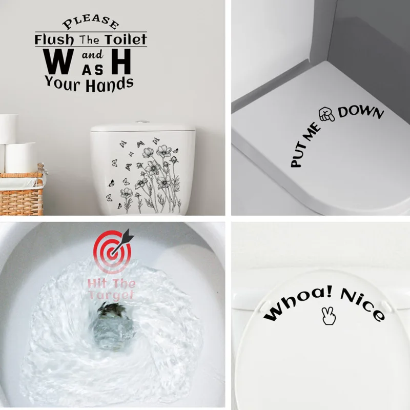 Modern And Simple Plant Flowers English Slogans Wall Stickers Ins Toilet Stickers Toilet Decorative Wall Paper Self-adhesive Hot
Modern And Simple Plant Flowers English Slogans Wall Stickers Ins Toilet Stickers Toilet Decorative Wall Paper Self-adhesive Hot