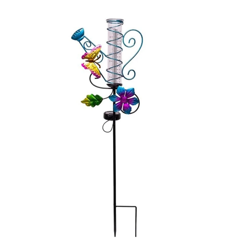 Solar Rain Gauge Outdoor,Solar Powered Butterfly Design Rain Gauge With Stakes,LED Lights For Garden Yard Patio Decor
Solar Rain Gauge Outdoor,Solar Powered Butterfly Design Rain Gauge With Stakes,LED Lights For Garden Yard Patio Decor