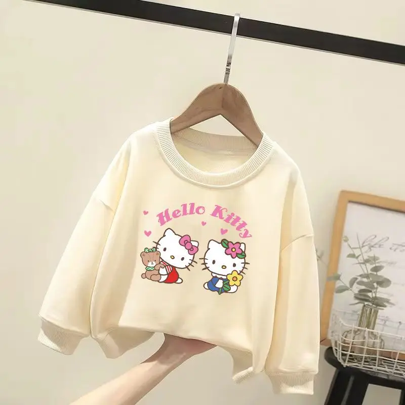 Sanrio Hello Kitty Pullover Hoodie Autumn Children Girls Heart Cute Cartoon Anime Round Neck Long Sleeves Fashion Clothes Toys
Sanrio Hello Kitty Pullover Hoodie Autumn Children Girls Heart Cute Cartoon Anime Round Neck Long Sleeves Fashion Clothes Toys