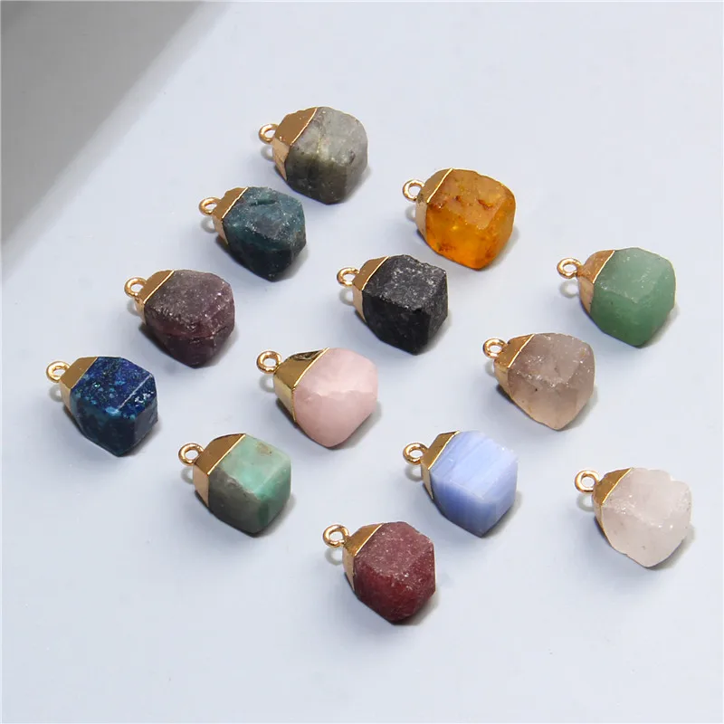 Healing Raw Minerals Quartz Pendant Cube Charms Agate Aventurine Crystal Natural Stone Pendants for DIY Jewelry Making Necklace
Healing Raw Minerals Quartz Pendant Cube Charms Agate Aventurine Crystal Natural Stone Pendants for DIY Jewelry Making Necklace