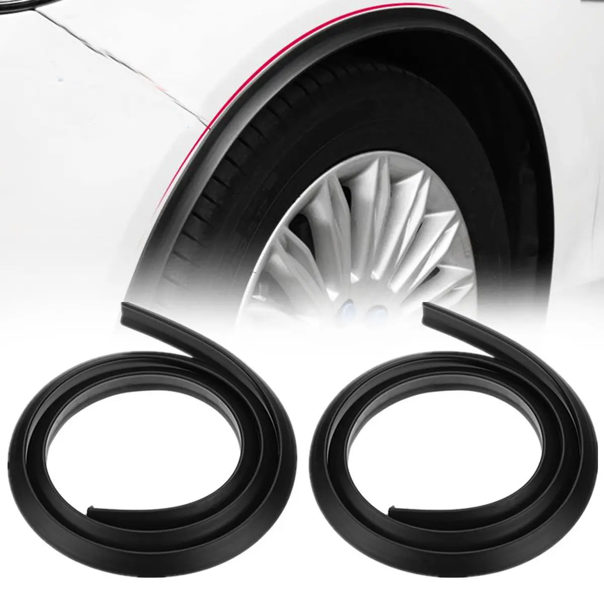 2Pcs Universal Car Splash Guard Fender Flare Extension Eyebrow Moulding Trim Wheel Arch Strip Extenders Decorative Scratch
2Pcs Universal Car Splash Guard Fender Flare Extension Eyebrow Moulding Trim Wheel Arch Strip Extenders Decorative Scratch
