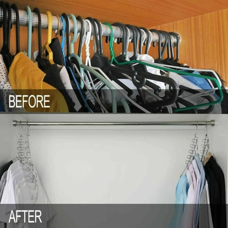 5/10pcs Metal Multi-function Magical Clothes Hanger Home Wardrobe Closet Space Saving Drying Rack S-type Strong Bearing Capacity
5/10pcs Metal Multi-function Magical Clothes Hanger Home Wardrobe Closet Space Saving Drying Rack S-type Strong Bearing Capacity