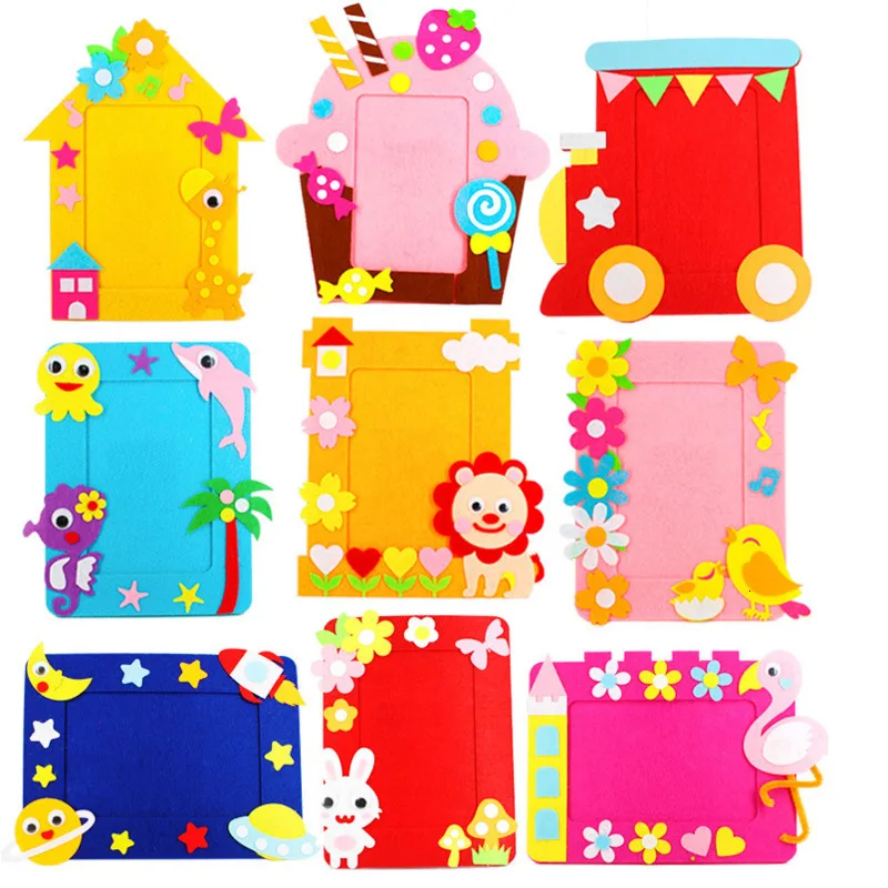 DIY Non-woven Picture Frame 3D Photo Frame Children Non-woven Stickers Handmade DIY Toys Material Package Craft Toys
DIY Non-woven Picture Frame 3D Photo Frame Children Non-woven Stickers Handmade DIY Toys Material Package Craft Toys
