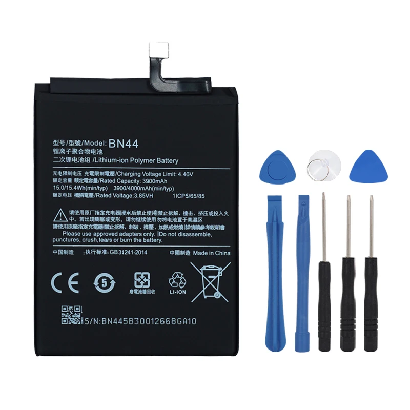 OHD Original High Capacity Battery BN44 For Xiaomi Redmi 5 Plus Polymer Replacement Battery 4000mAh + tools
OHD Original High Capacity Battery BN44 For Xiaomi Redmi 5 Plus Polymer Replacement Battery 4000mAh + tools