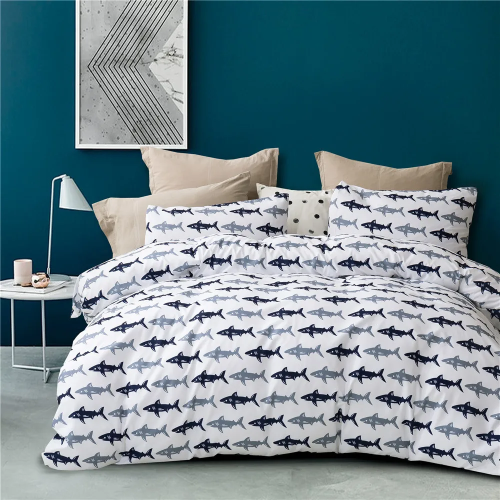 Duvet Cover Set 3 Pieces Soft Bedding Set Cute Fish Pattern Housse De Couette Pillowcases No Comforter Bedsheet
Duvet Cover Set 3 Pieces Soft Bedding Set Cute Fish Pattern Housse De Couette Pillowcases No Comforter Bedsheet