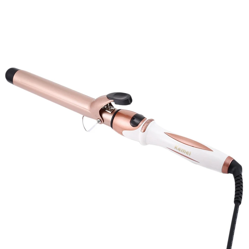 Kemei LCD Display Curling Iron with Ceramic Coating Barrel Hair Curler with Anti-Scalding Insulated Curling Wand EU Plug
Kemei LCD Display Curling Iron with Ceramic Coating Barrel Hair Curler with Anti-Scalding Insulated Curling Wand EU Plug