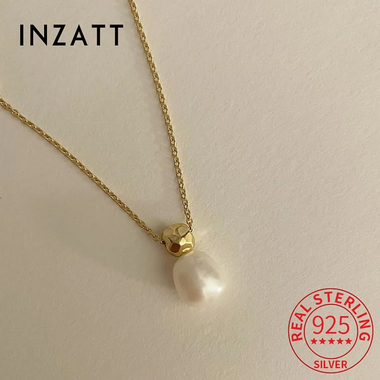 INZATT INS Real 925 Sterling Silver Pearl Pendant Choker Necklace For Women Classic Fine Jewelry Minimalist Accessories
INZATT INS Real 925 Sterling Silver Pearl Pendant Choker Necklace For Women Classic Fine Jewelry Minimalist Accessories