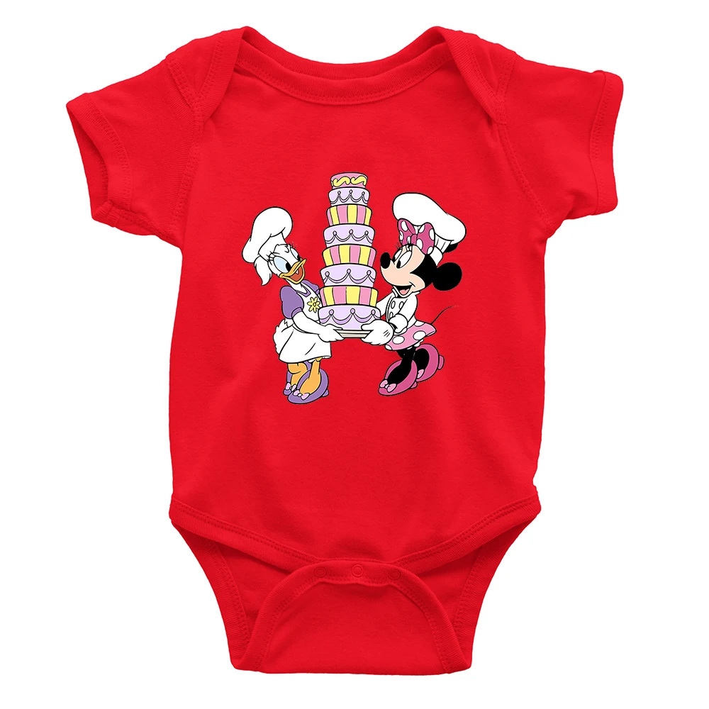 Creative Cartoon Minnie Mouse Daisy Duck Cake Print Baby Girl Boy Jumpsuit Hot Sale Pattern 0-24M Size Jumpsuit Short Sleeves
Creative Cartoon Minnie Mouse Daisy Duck Cake Print Baby Girl Boy Jumpsuit Hot Sale Pattern 0-24M Size Jumpsuit Short Sleeves