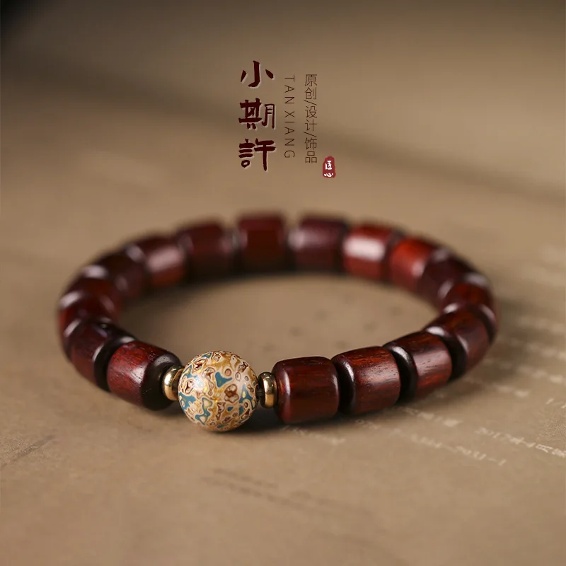 Natural sandalwood DIY senshi style retro style lacquer beads beads single ring hand string green sandalwood women hot bracelet
Natural sandalwood DIY senshi style retro style lacquer beads beads single ring hand string green sandalwood women hot bracelet