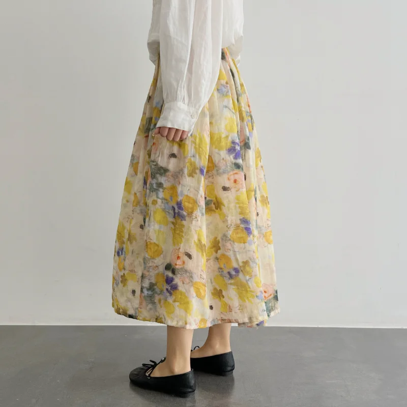 2023 New Summer Fashion Casual Oversize Printed Elastic Waist A-line Slim Spliced Half Length Dresses for Women
2023 New Summer Fashion Casual Oversize Printed Elastic Waist A-line Slim Spliced Half Length Dresses for Women