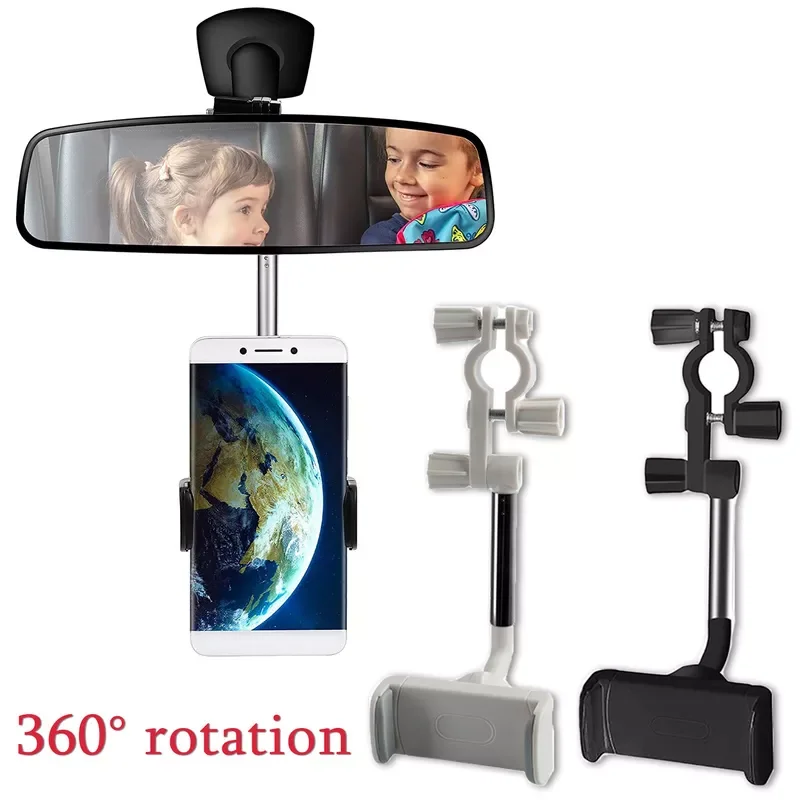Mirror Mount Car Phone Holder Universal GPS Navigation Phone Bracket 360 Rotation Adjustable Support Stand
Mirror Mount Car Phone Holder Universal GPS Navigation Phone Bracket 360 Rotation Adjustable Support Stand
