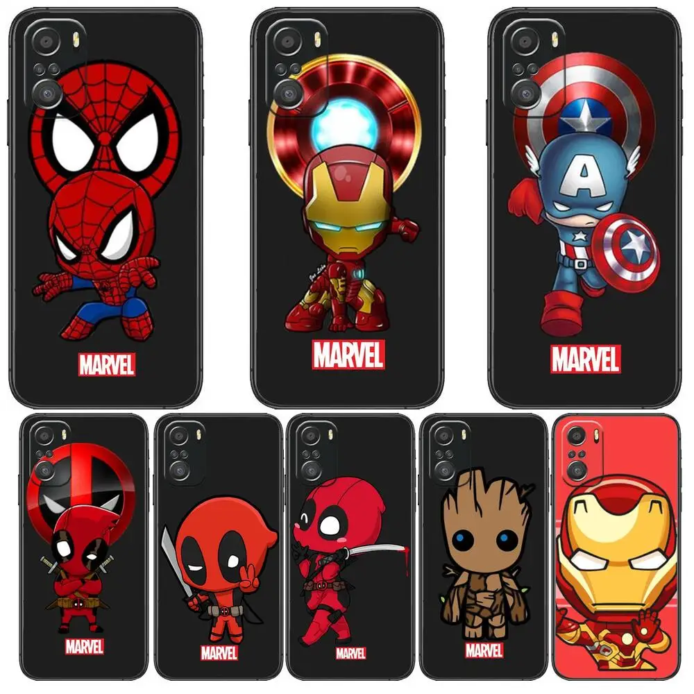 Marvel Iron Man Spiderman Phone Case For xiaomi redmi 11 Lite pro Ultra 10 9 8 MIX 4 FOLD 10T Black Cover Silicone Back Prett
Marvel Iron Man Spiderman Phone Case For xiaomi redmi 11 Lite pro Ultra 10 9 8 MIX 4 FOLD 10T Black Cover Silicone Back Prett