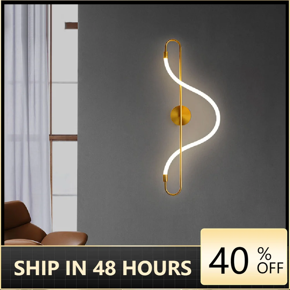 Postmodern Minimalist LED Wall Light 24W 25W Gold Bedroom Bedside Deco Wall Lamp Living Room Background New Sconces Fixtures
Postmodern Minimalist LED Wall Light 24W 25W Gold Bedroom Bedside Deco Wall Lamp Living Room Background New Sconces Fixtures