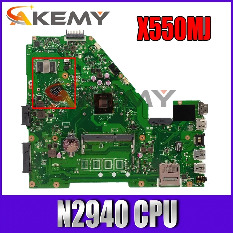 Материнская плата X550MJ MAIN_BD._ 0 M/N2940/AS V1G 90NB0830-R00040, материнская плата REV 2,0 для ASUS X550MD X550MJ X552M Y582M K550M, материнская плата для ноутбука
Материнская плата X550MJ MAIN_BD._ 0 M/N2940/AS V1G 90NB0830-R00040, материнская плата REV 2,0 для ASUS X550MD X550MJ X552M Y582M K550M, материнская плата для ноутбука