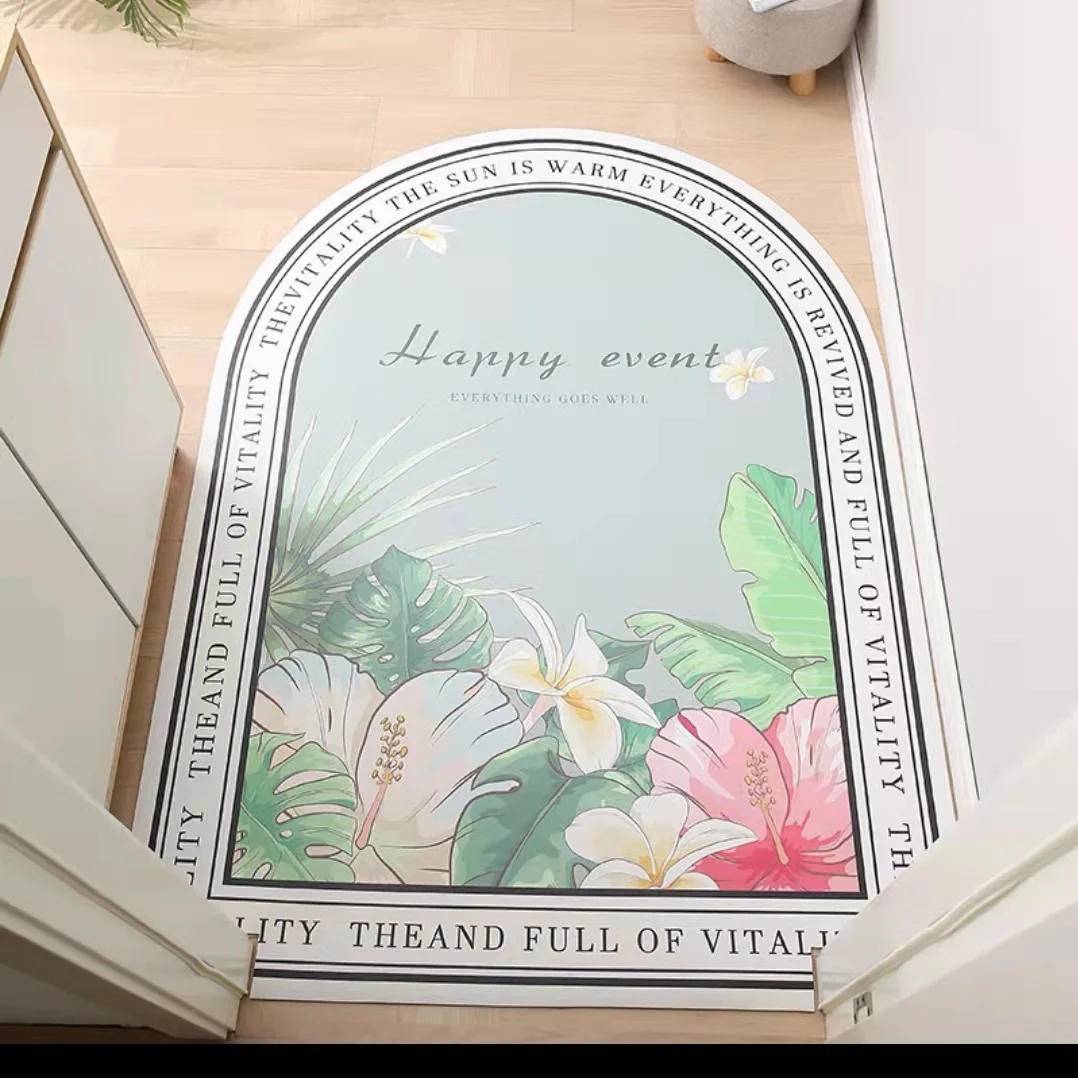 Semi-circular door mat PVC can be rubbed and washed lazy leather mat light luxury into the door vestibule carpet cutting
Semi-circular door mat PVC can be rubbed and washed lazy leather mat light luxury into the door vestibule carpet cutting