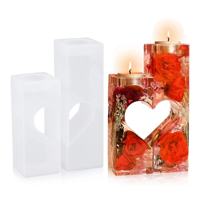New Heart Shape Resin Candle Holder Molds,for Epoxy Casting DIY Candle Holders Wedding Party Valentine'S Day Decoration
New Heart Shape Resin Candle Holder Molds,for Epoxy Casting DIY Candle Holders Wedding Party Valentine'S Day Decoration
