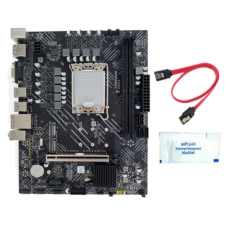 B660 Motherboard+Thermal Grease+SATA Cable LGA1700 12Th/13Th CPU 2XDDR4 RAM Slot HD+DP+VGA PCIE 16X SATA3.0 Motherboard
B660 Motherboard+Thermal Grease+SATA Cable LGA1700 12Th/13Th CPU 2XDDR4 RAM Slot HD+DP+VGA PCIE 16X SATA3.0 Motherboard