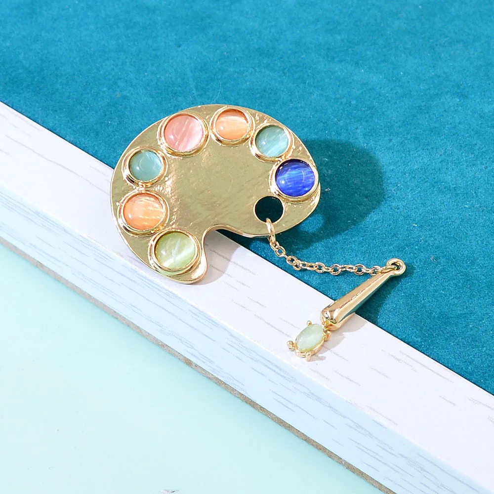 New Color Opal Painting Disc Brooches for Women Simple Pendant Painting Disc Pins Fashion Party Accessories Gift Enamel Pin
New Color Opal Painting Disc Brooches for Women Simple Pendant Painting Disc Pins Fashion Party Accessories Gift Enamel Pin