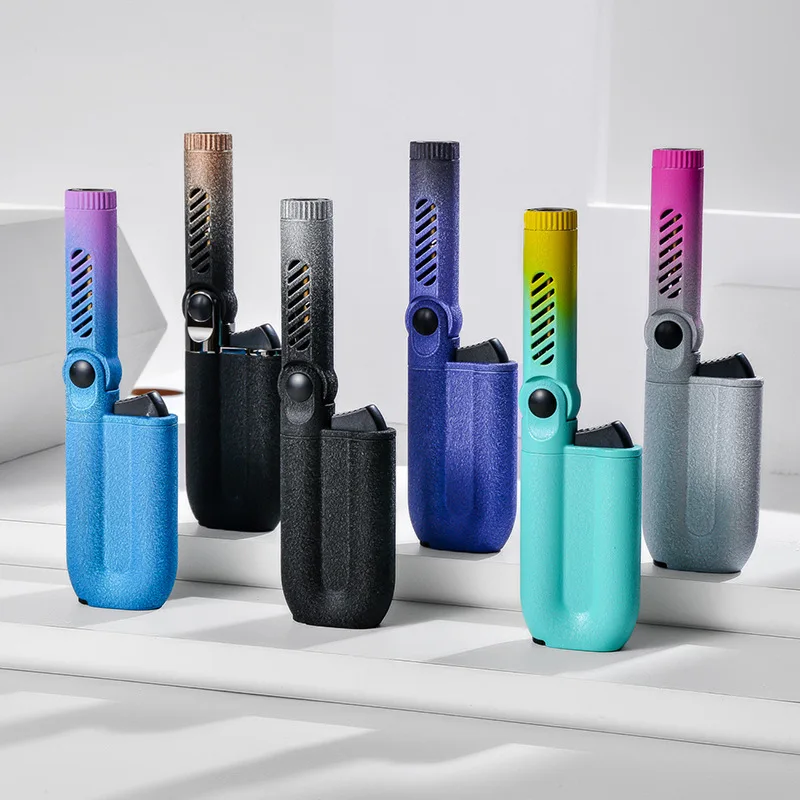 Gradient Color Creative Personality Blue Flame Straight To Inflatable Lighter Spray Gun Metal Cigar Outdoor Cigarette
Gradient Color Creative Personality Blue Flame Straight To Inflatable Lighter Spray Gun Metal Cigar Outdoor Cigarette