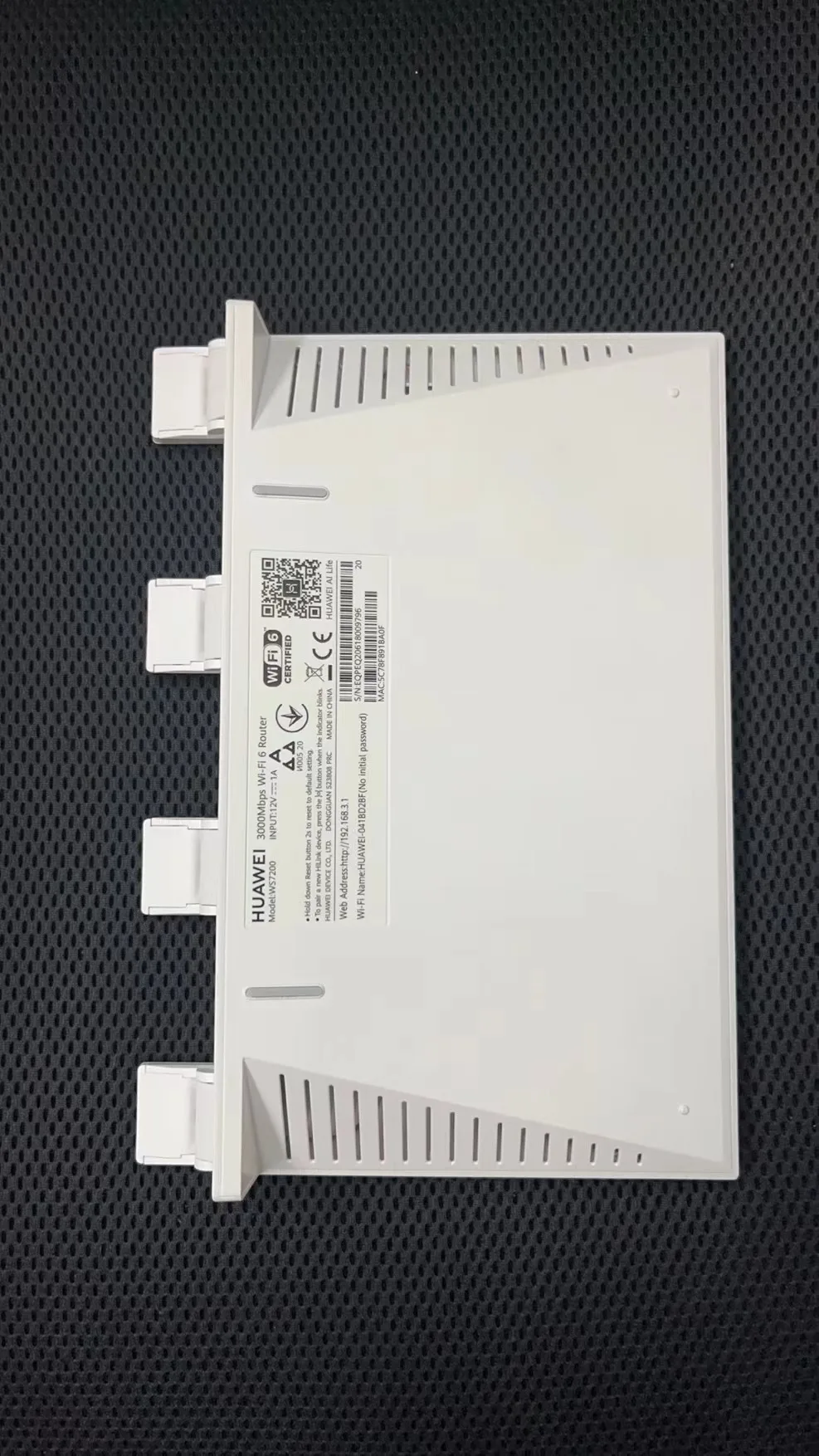 Huawei беспроводной маршрутизатор WS7200 Wifi6 + полный гигабитный порт 5G двойная частота Lingxiao Quad Core
Huawei беспроводной маршрутизатор WS7200 Wifi6 + полный гигабитный порт 5G двойная частота Lingxiao Quad Core
