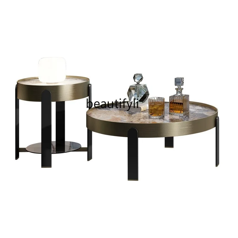 Stone Plate Stone Endtable Living Room Home Simple round Italian Minimalist High Sense Tea Table
Stone Plate Stone Endtable Living Room Home Simple round Italian Minimalist High Sense Tea Table