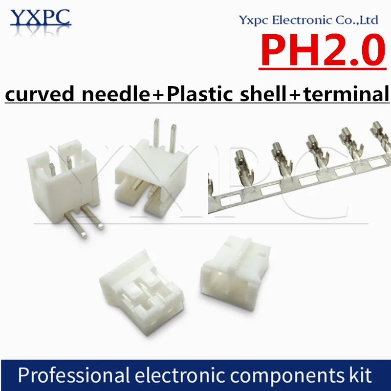 PH2.0 curved needle+Plastic shell+terminal 2.0mm Connector for Battery Charging Cable DIY 2/3/4/5/6/7/8/9/10/11/12/13/14/15/16P
PH2.0 curved needle+Plastic shell+terminal 2.0mm Connector for Battery Charging Cable DIY 2/3/4/5/6/7/8/9/10/11/12/13/14/15/16P