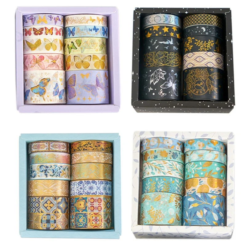 10PCS Washi Tape Gift Box Scrapbook Decoration Masking Tape Creative Art Handbook Material DIY Stickers
10PCS Washi Tape Gift Box Scrapbook Decoration Masking Tape Creative Art Handbook Material DIY Stickers
