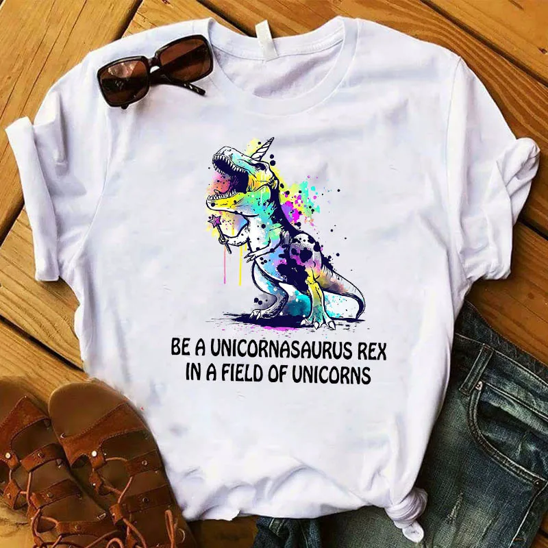 Women T Womens Unicorn Dinosaur Watercolor Cute Cartoon Graphic Top Tshirt Female Camisas Tee Shirt Ladies Clothes T-shirt
Women T Womens Unicorn Dinosaur Watercolor Cute Cartoon Graphic Top Tshirt Female Camisas Tee Shirt Ladies Clothes T-shirt