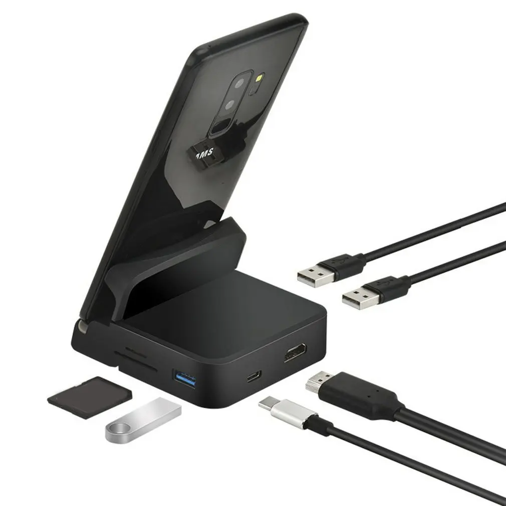 8 In 1 Phone Stand Charger Docking station Type-C To HDMI-compatible Security Digital Card Reader Charger For Samsung For Huawei
8 In 1 Phone Stand Charger Docking station Type-C To HDMI-compatible Security Digital Card Reader Charger For Samsung For Huawei