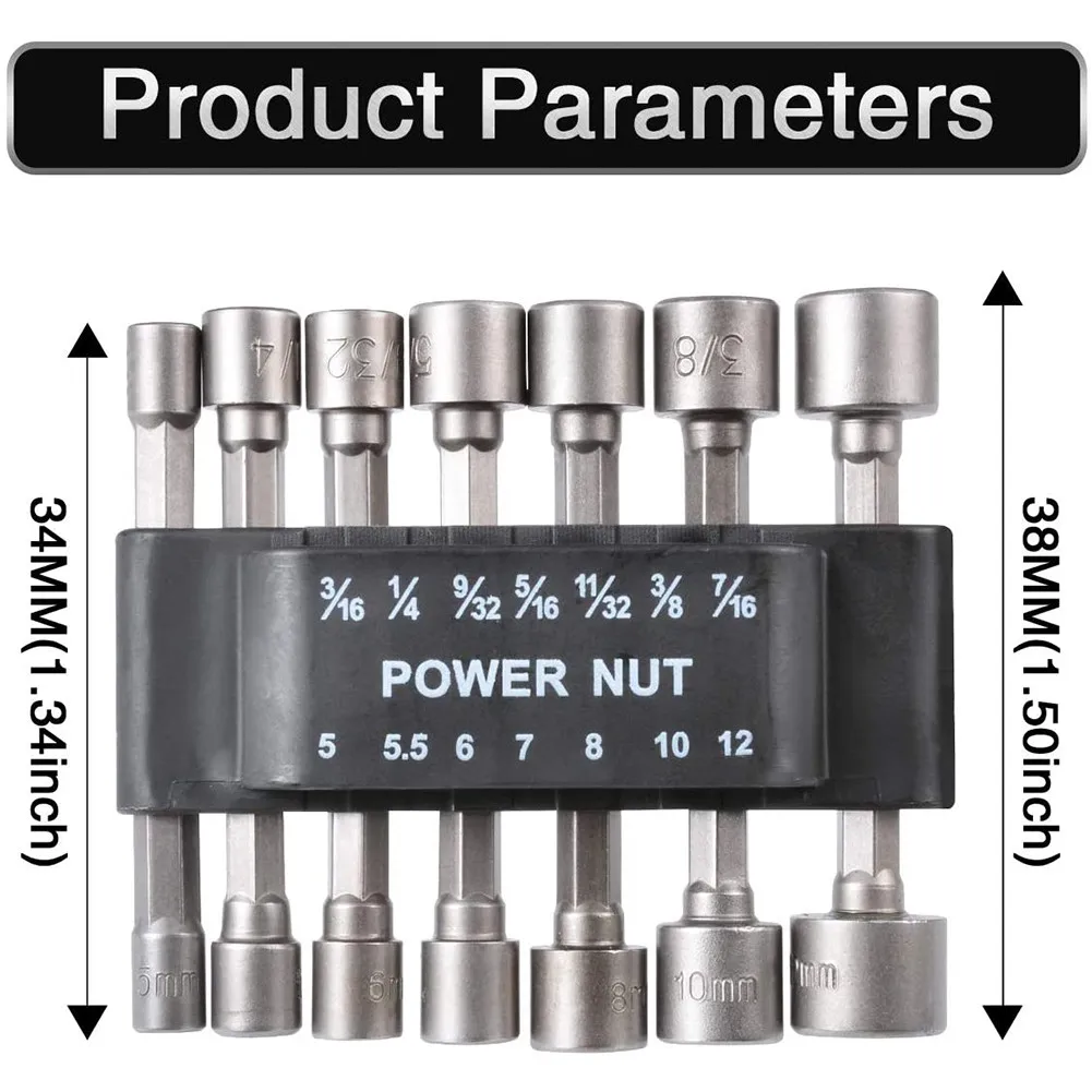 9/14pcs 5-13mm Hexagon Nut Driver Drill Bit Socket Screwdriver Wrench Set 1/4 Inch Hex Shank Adapter for Electric Screwdriver
9/14pcs 5-13mm Hexagon Nut Driver Drill Bit Socket Screwdriver Wrench Set 1/4 Inch Hex Shank Adapter for Electric Screwdriver