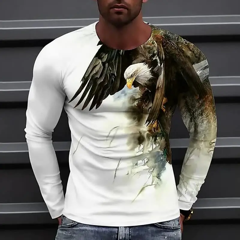 Men's Eagle T Shirt Casual 3D Print Long Sleeve Animal Graphic Top Tees High Street Pattern Tops men/women Hip Hop Autumn Tees
Men's Eagle T Shirt Casual 3D Print Long Sleeve Animal Graphic Top Tees High Street Pattern Tops men/women Hip Hop Autumn Tees
