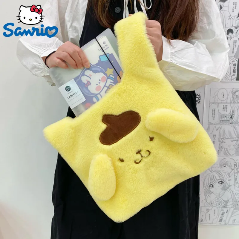 Sanrio Cinnamoroll Melody Pom Purin Fluffy Kawaii Handbags Imitation Lamb Portable Women Shopper Bag Large Capacity Cute Bag
Sanrio Cinnamoroll Melody Pom Purin Fluffy Kawaii Handbags Imitation Lamb Portable Women Shopper Bag Large Capacity Cute Bag