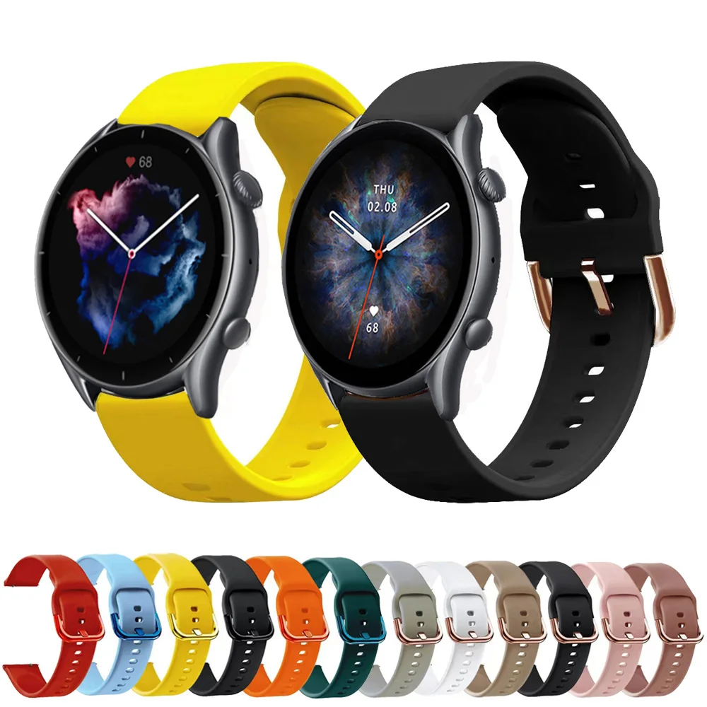 Ремешок силиконовый для Amazfit GTR 3/3 Pro, 22 мм, сменный цветной браслет для Amazfit GTR 2 2E/GTR 47 мм/Pace Stratos 2 2S 3 Band
Ремешок силиконовый для Amazfit GTR 3/3 Pro, 22 мм, сменный цветной браслет для Amazfit GTR 2 2E/GTR 47 мм/Pace Stratos 2 2S 3 Band