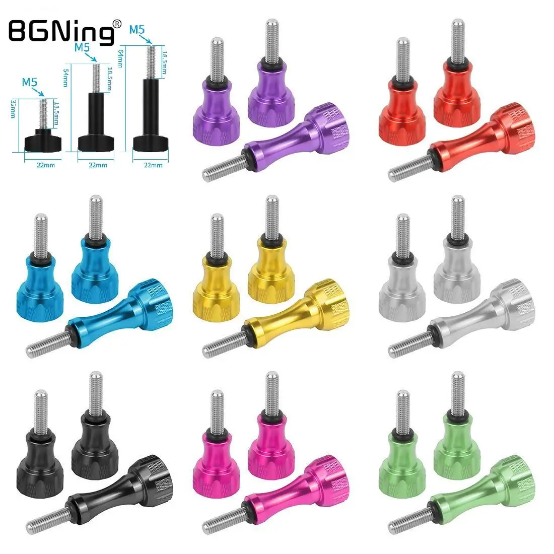 M5 Thumb Screw Aluminum Bolt Nut Adapter Screws for GoPro Hero11 10 9 8 7 5 Max Insta360 for DJI Osmo Action Camera Connector
M5 Thumb Screw Aluminum Bolt Nut Adapter Screws for GoPro Hero11 10 9 8 7 5 Max Insta360 for DJI Osmo Action Camera Connector