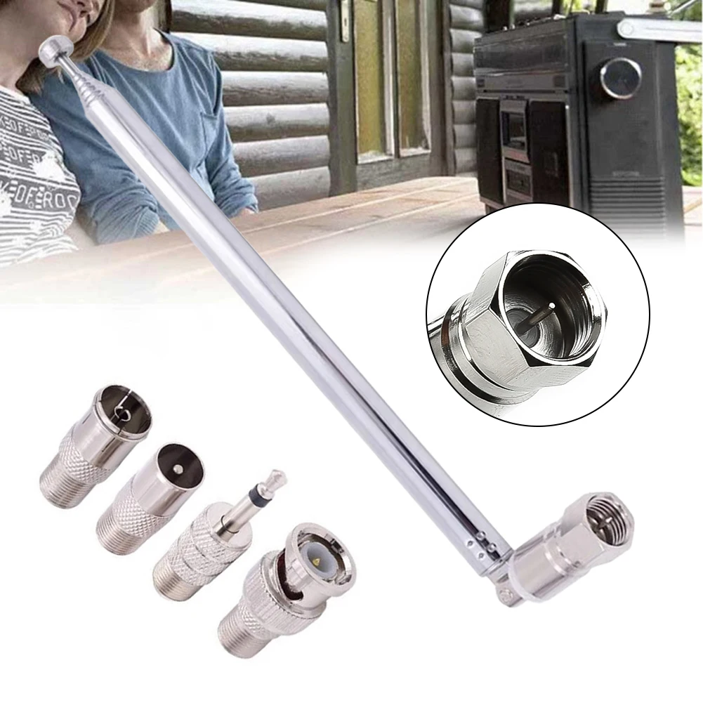 Rod Antenna 3.5mm Adapter FM Radio Antenna Replacement Telescopic Screw F Type Male Plug Connector AV Stereo Receiver Amplifier
Rod Antenna 3.5mm Adapter FM Radio Antenna Replacement Telescopic Screw F Type Male Plug Connector AV Stereo Receiver Amplifier