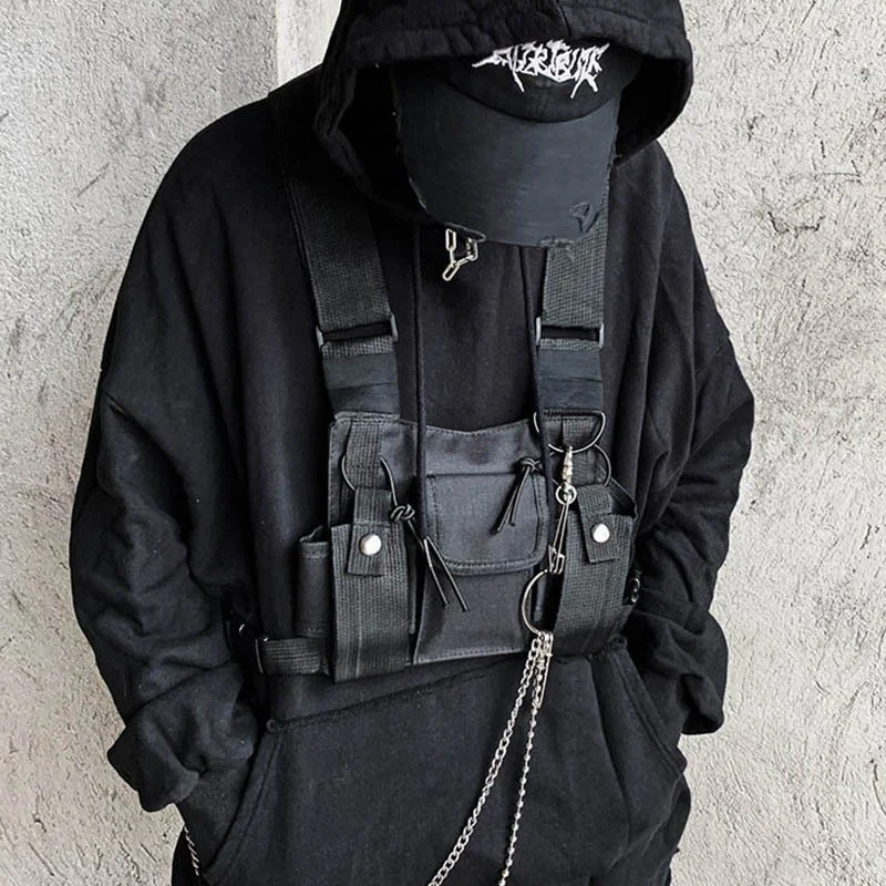 Functional Tactical Ch Rig Bag Men Hip Hop Streetwear Cool Sling Package Military Soulder Waist Casual Canvas Pack Techwear
Functional Tactical Ch Rig Bag Men Hip Hop Streetwear Cool Sling Package Military Soulder Waist Casual Canvas Pack Techwear