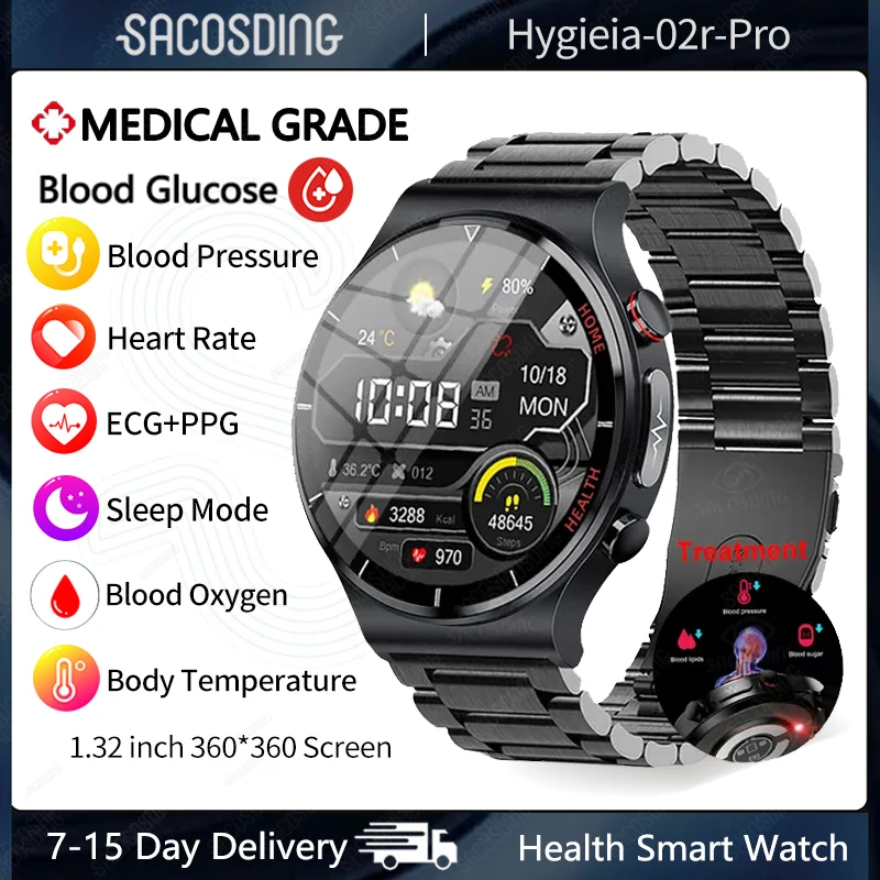 ECG+PPG Smartwatch Blood Sugar Blood lipids Blood Pressure Body Temperature Health Monitoring Smart Watch for Men Women Clock
ECG+PPG Smartwatch Blood Sugar Blood lipids Blood Pressure Body Temperature Health Monitoring Smart Watch for Men Women Clock