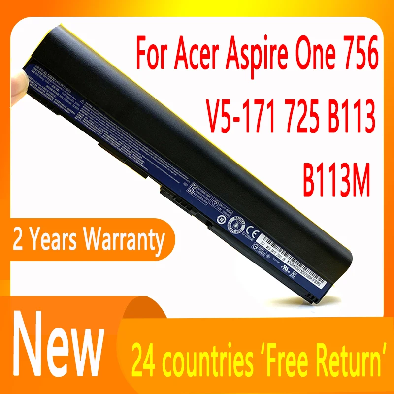 Новый аккумулятор AL12B32 AL12X32 AL12A31 AL12B31 для Acer Aspire One 756 V5-171 725 для TravelMate B113 B113M B113-M C7 C710
Новый аккумулятор AL12B32 AL12X32 AL12A31 AL12B31 для Acer Aspire One 756 V5-171 725 для TravelMate B113 B113M B113-M C7 C710
