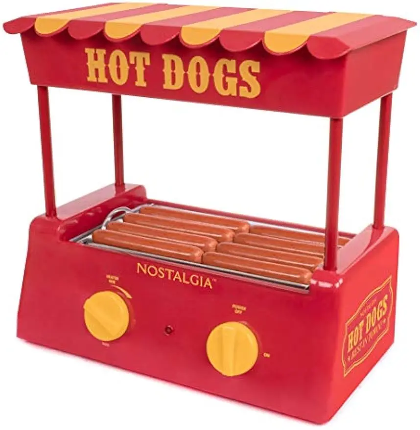 Holds 8 Regular Sized or 4 Foot Long Hot Dogs and 6 Bun Capacity, Stainless Steel Rollers, Perfect for Breakfast Sausages
Holds 8 Regular Sized or 4 Foot Long Hot Dogs and 6 Bun Capacity, Stainless Steel Rollers, Perfect for Breakfast Sausages