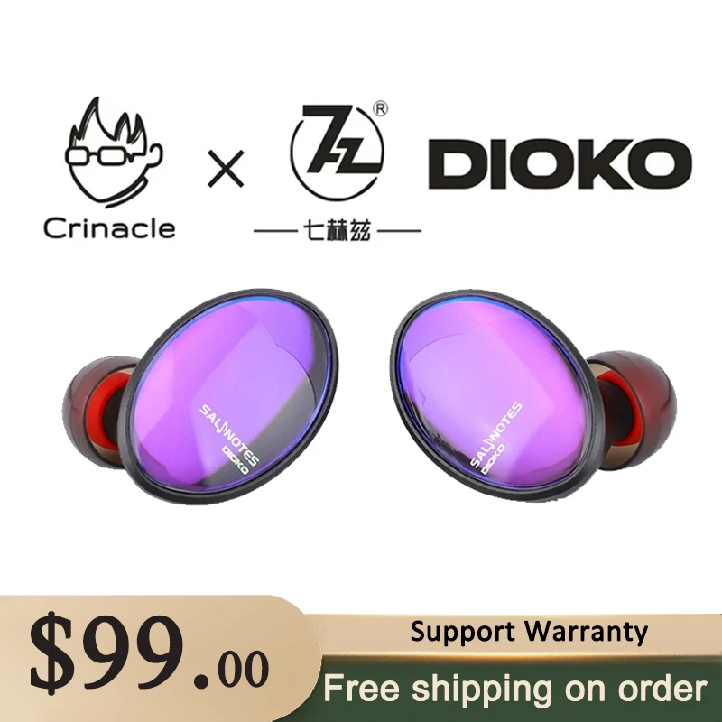 7HZ Crinacle Salnotes Dioko 14.6mm Planar Diaphragm Driver In Ear Earphone HiFi Music Headphones Detachable Cable 7HZ
7HZ Crinacle Salnotes Dioko 14.6mm Planar Diaphragm Driver In Ear Earphone HiFi Music Headphones Detachable Cable 7HZ
