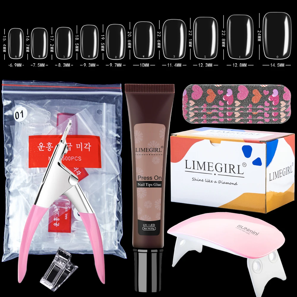 Limegirl Nail Glue Gel Nail Kits 7 In 1 Multifunction Function Gel 500Pcs Coffin Fake Nail Patch Gel Mini Nail Lamp Nail Kit
Limegirl Nail Glue Gel Nail Kits 7 In 1 Multifunction Function Gel 500Pcs Coffin Fake Nail Patch Gel Mini Nail Lamp Nail Kit