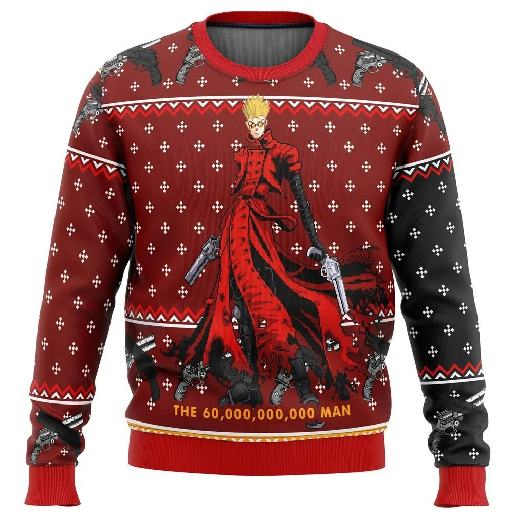 Trigun - Men's Santa Claus Sweater, 3D Sweatshirt, Top, Autumn/Winter Clothing, Ugly Christmas Gift, Vash The Stampede
Trigun - Men's Santa Claus Sweater, 3D Sweatshirt, Top, Autumn/Winter Clothing, Ugly Christmas Gift, Vash The Stampede